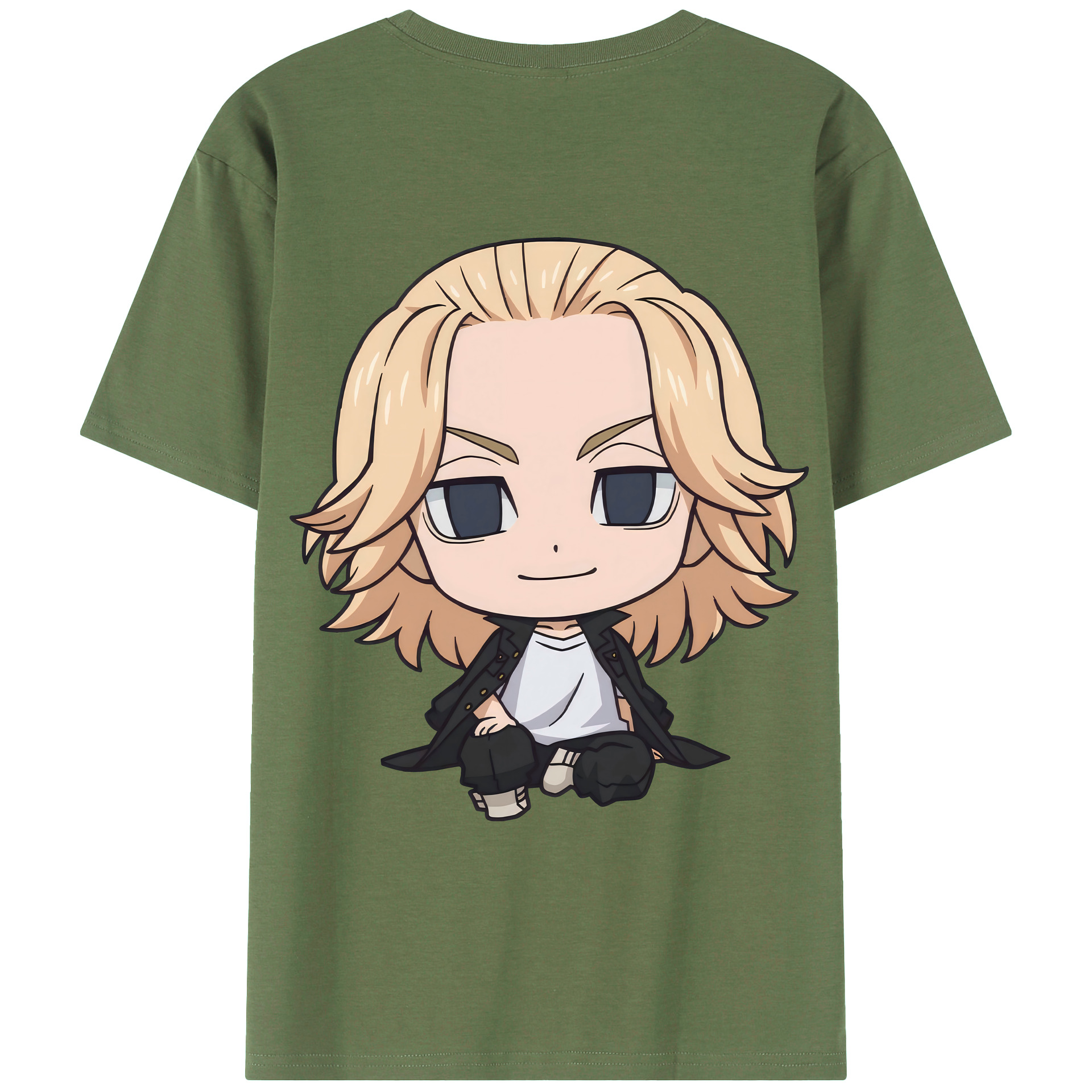 （画像用） 東京リベンジャーズ Tokyo Revengers 綿100％ メンズ半袖Tシャツ（バックプリント） 通気性
